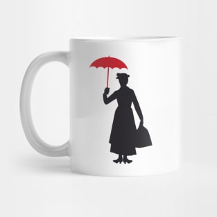 Red Umbrella Mary Mug